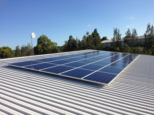Solar Installation at UVS Newcastle office