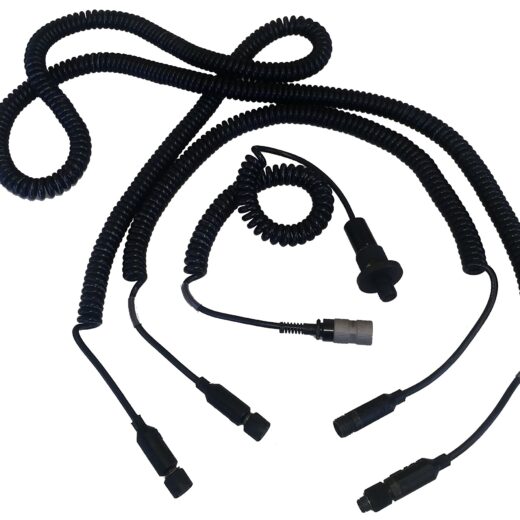 Fully moulded “Curly Cables” are an ideal solution where reliable equipment connection in harsh environments is essential for mission success.
