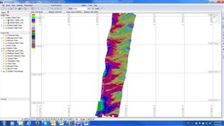 Mississippi: Screen capture of section of the Mississippi River was surveyed on 08 October over a sand wave area.